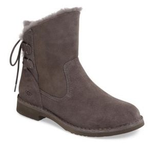 UGG Naiyah Grey Shearling Boot